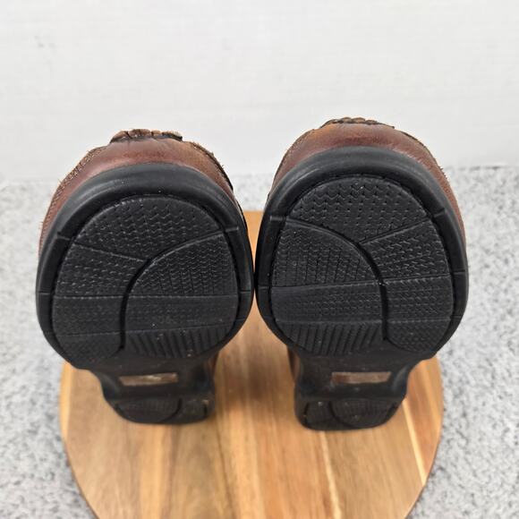 Sperry Mens 10M Top Sider Kiltie Tasseled Two Tone Brown Black Leather Boat Shoe - Picture 9 of 12